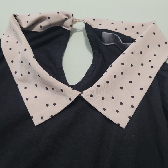 Contrast Collar and Hem blouse - Picture 7 of 7